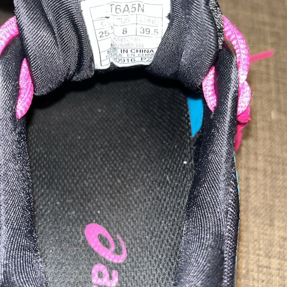 ASICS Gel-Kayano Women's Floral Athletic Shoes - Black, Pink, Blue size 8 - Picture 9 of 11